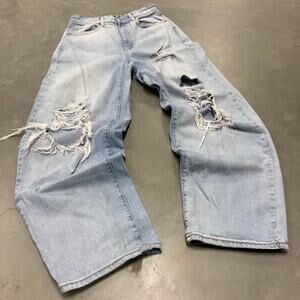 Baggy Y2K ripped Jeans 26x28